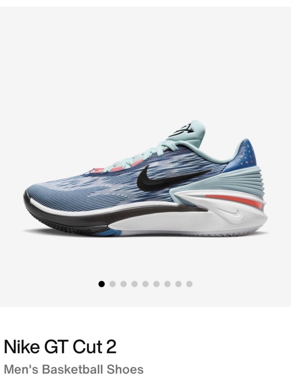 Nike GT Cut 2 MensBlue Performance Basketball Shoes
New w/out box